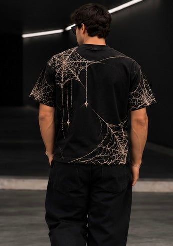 T-shirt Toile d'araignée IA ROYALE : porté de dos