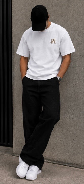 T-shirt blanc IA ROYALE : porté de face