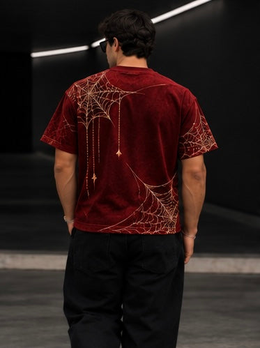T-shirt Spider IA ROYALE : porté de dos